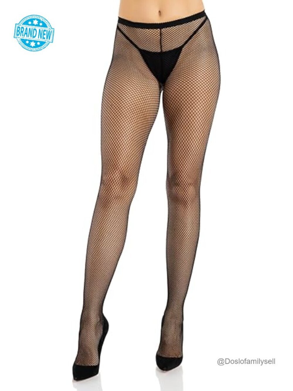 Women's Professional Fishnet Tights with Comfort Sole